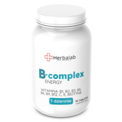 B complex Energy B1,B2,B3,B5,B6,B12,Biotyna 90 tabletek Herbalab